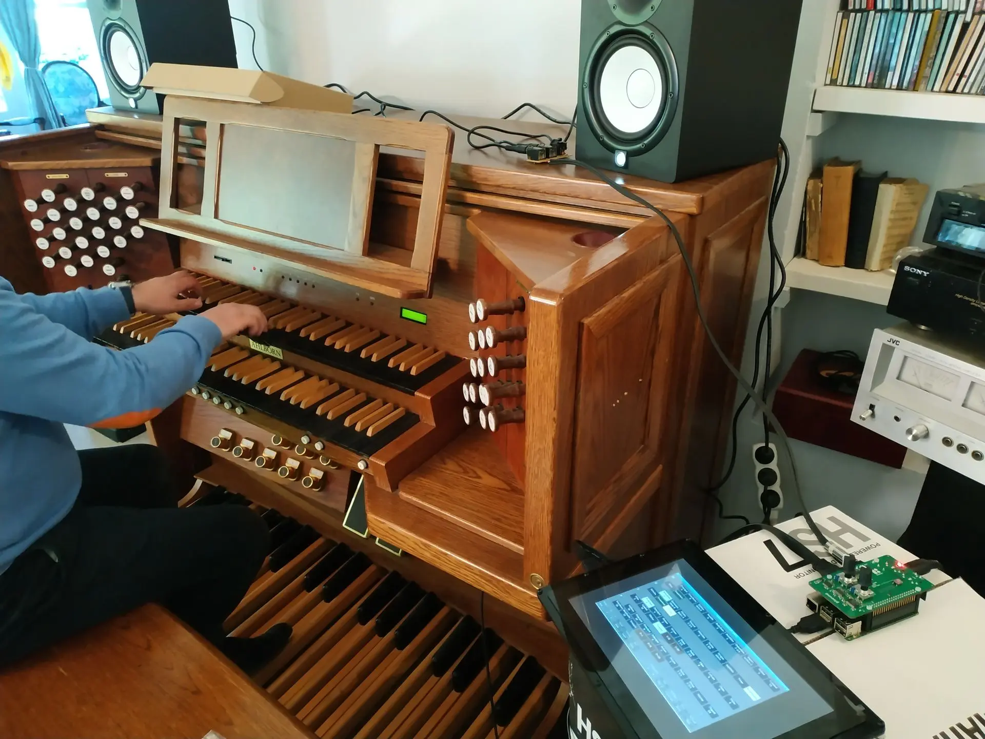 custom organ midi console
